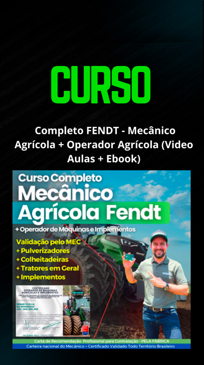 Curso Completo FENDT - Mecânico Agrícola