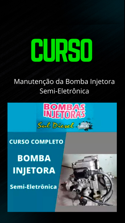 Curso da Bomba Injetora Semiautomática