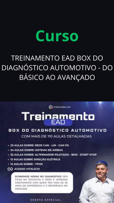 TREINAMENTO EAD BOX DO DIAGNÓSTICO AUTOMOTIVO - DO BÁSICO AO AVANÇADO