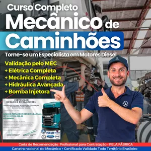 Curso Completo de Mecânico Diesel + Bomba Injetora + Eletrica Completa (Video Aulas + PDF GRÁTIS)