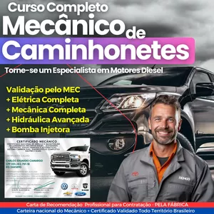 Curso Completo de Mecânico Camionetes Diesel + Bomba Injetora + Eletrica Completa