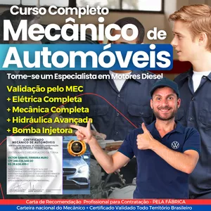 Curso Completo de Mecânico de Automóveis + Injeção Eletrônica Completa + GNV