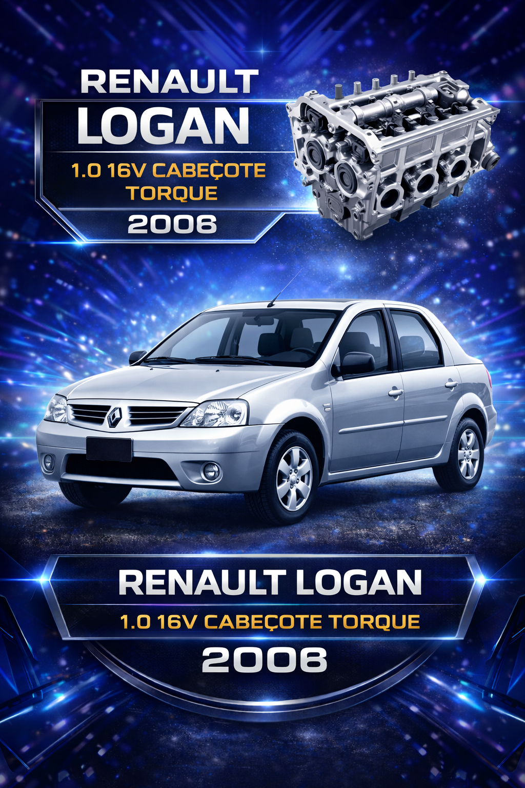 Renault Logan 1.0 16V Cabecote Torque