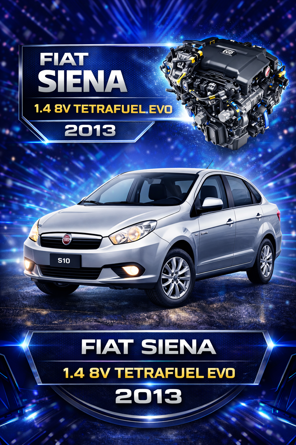 Fiat Siena 1.4 8V Tetrafuel EVO 2013