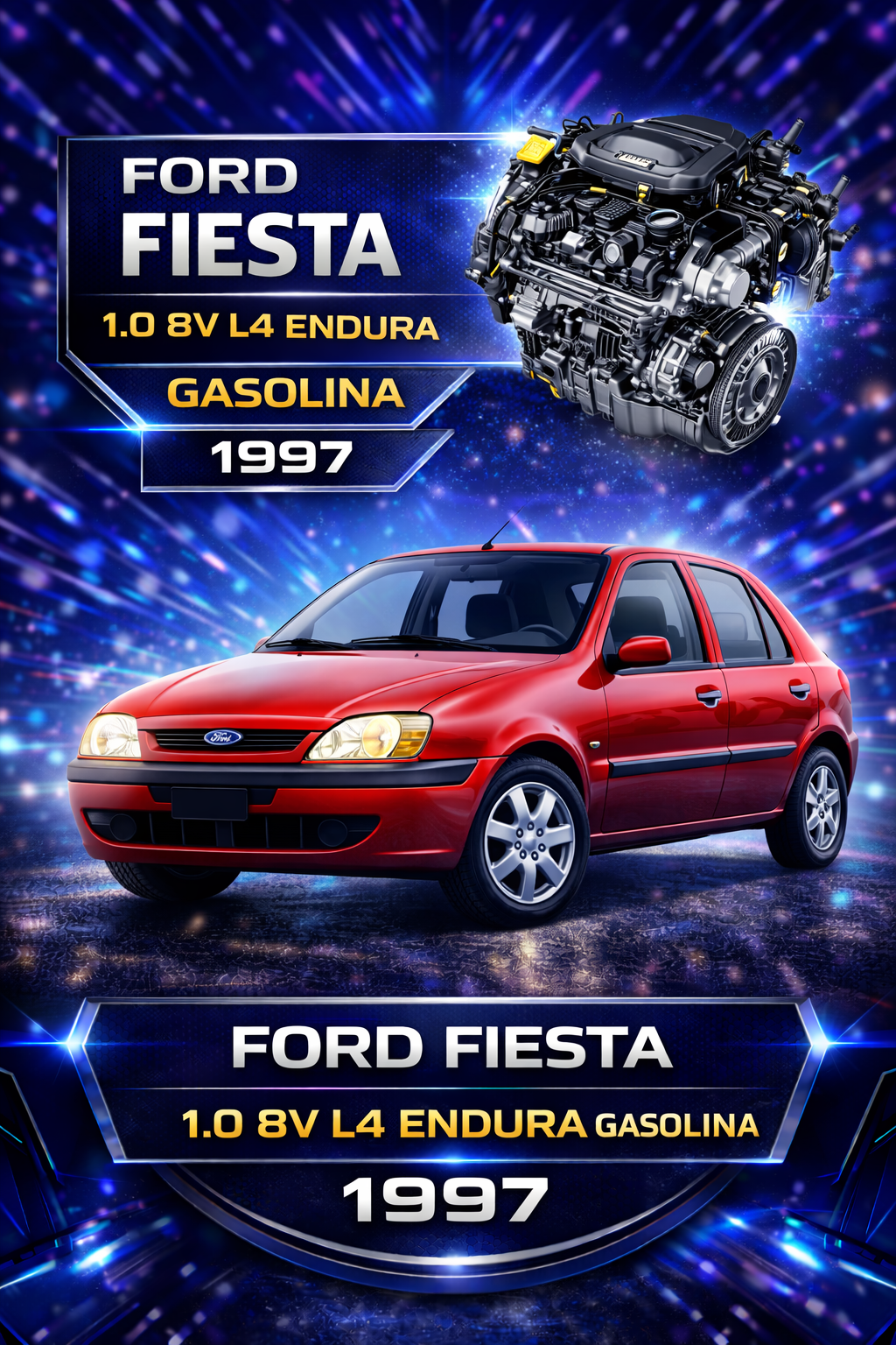 Ford Fiesta 1.0 8V L4 Endura Gasolina 1997