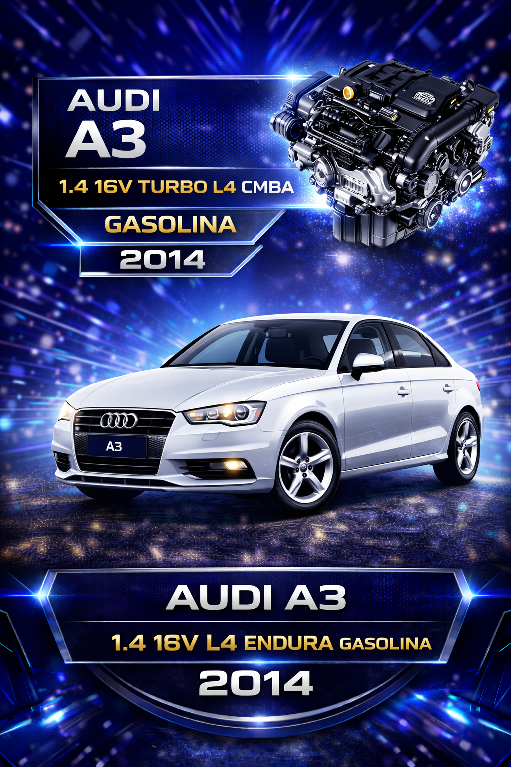 Audi A3 1.4 16V Turbo TFSI — Motor CMBA (2014-2018)