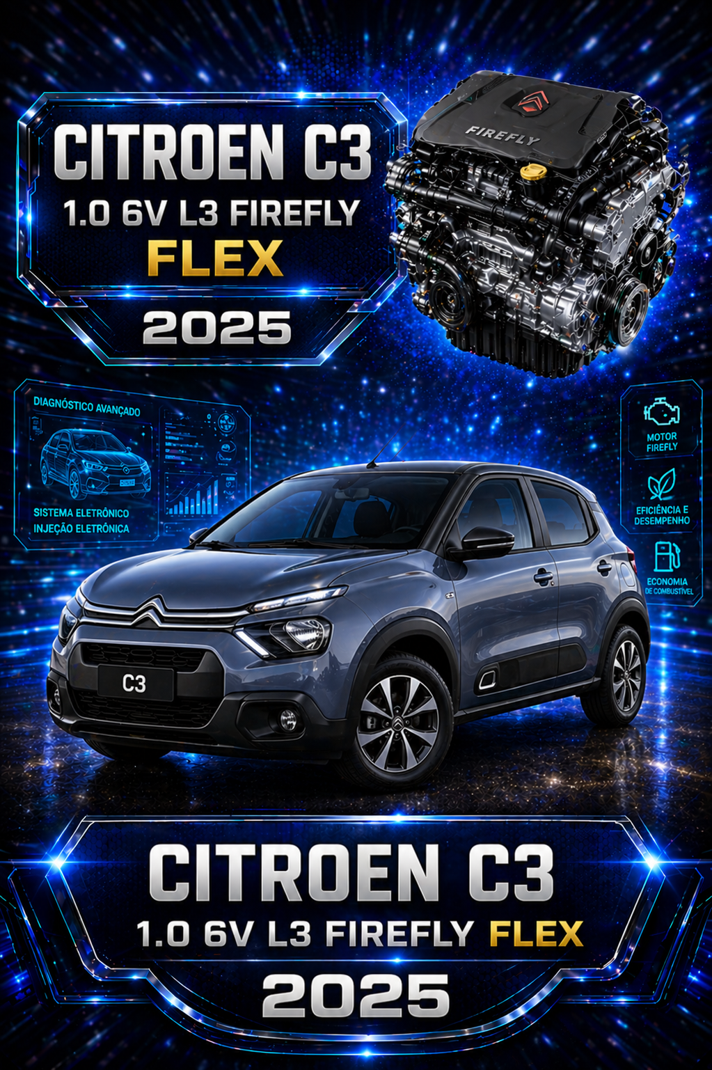 Citroen C3 1.0 6V L3 Firefly Flex 2025